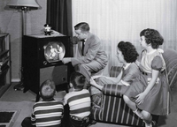 Días de televisión a mitad del siglo XX