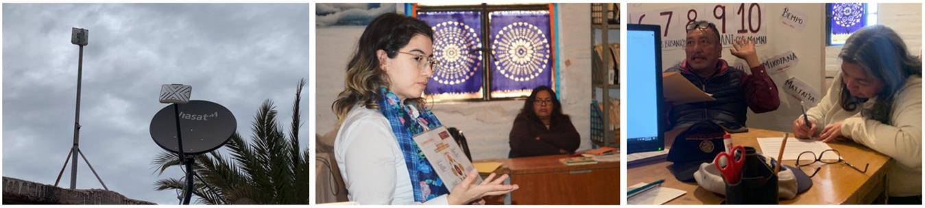 1 El equipo de trabajo de la SICT.jpg El equipo de trabajo de la SICT, presentó el proyecto “Aldeas Inteligentes. Bienestar Sostenible” en el Centro de Cultura Mayo “Blas Mazo”, ubicado en la comunidad de El Júpare.