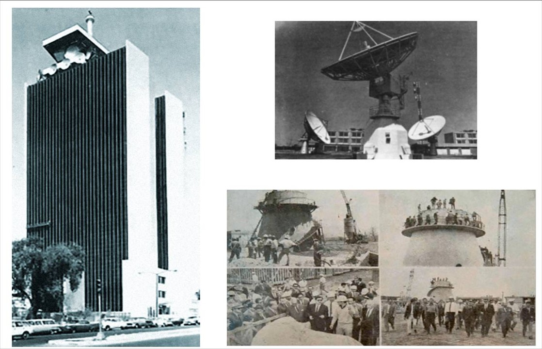 El 10 de octubre de 1968, la Torre Central de Telecomunicaciones inició operaciones. Ubicada en la sede principal de la SCT (hoy, Centro SCOP) y, disponiendo de 21 rutas troncales, la red Federal de Microondas y la estación terrestre de Tulancingo, la Secretaría integró la infraestructura para transmitir por televisión, los XIX Juegos Olímpicos de la era moderna. Fotos recuperadas: El Tiempo y su Memoria.