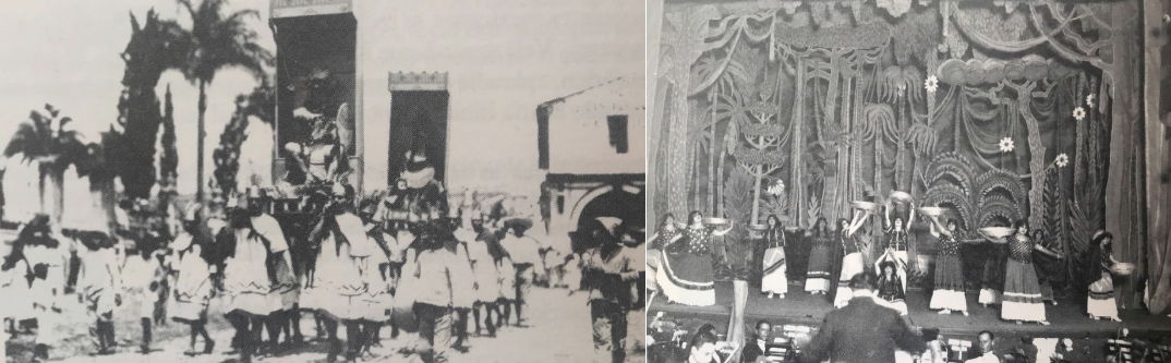 Para el régimen obregonista.png Para el régimen obregonista, el aniversario de la Consumación de la Independencia debía sobresalir por su carácter “netamente popular, sin exclusiones ni privilegios”. Por ello, pidió a “todas las fuerzas vivas del país”, realizar unos festejos basados en nuestras tradiciones, artes y costumbres. Foto recuperada del libro: Aurelio de los Reyes, Cine y Sociedad en México 1896-1930. Bajo el cielo de México.