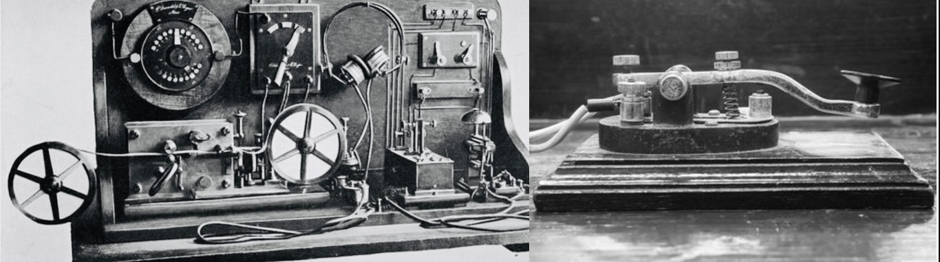 Los equipos y aparatos usados por los telegrafistas en 1914, por sus dimensiones y portabilidad, permitieron a sus operarios, trasladarlos con relativa facilidad a cualquier frente donde se necesitara la transmisión telegráfica. 