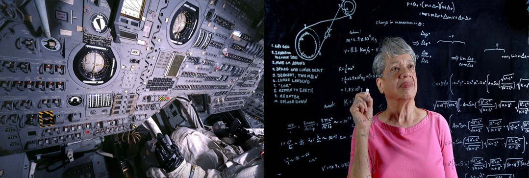 92 Desde hace 60 años en la historia de la humanidad.jpg Desde hace 60 años en la historia de la humanidad, las mujeres no han dejado de contribuir a la producción de conocimiento científico y tecnológico acerca del Universo. Imágenes recuperadas de: Planetario Galileo Galilei y Los Angeles Times.