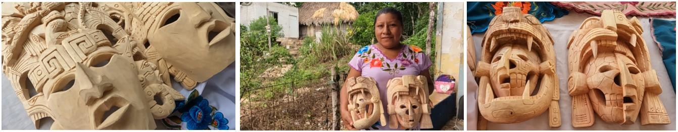 El tallado de madera es una de las principales actividades económicas de la región.