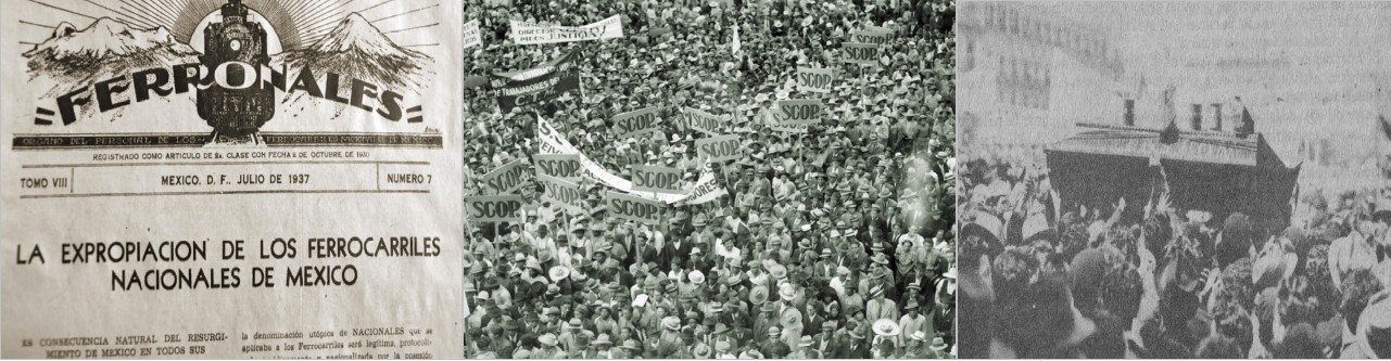 En 1937 México y el mundo vivieron conflictos de orden bélico político y social.jpg En 1937, México y el mundo vivieron conflictos de orden bélico, político y social como los embates del fascismo, el preludio de otra gran guerra y las protestas de trabajadores en sectores estratégicos de la economía (petróleo) y los transportes. Fotos recuperadas de: El Tiempo y su Memoria y Gaceta UNAM.