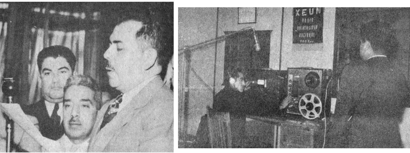 La administración cardenista consideró que la radio y la prensa eran medios de comunicación que usados por el Estado, debían servir para ‘orientar a la opinión pública con la exposición oportuna de los actos realizados por el gobierno nacional’. Fotos recuperadas de: Gaceta UNAM, junio de 1987.