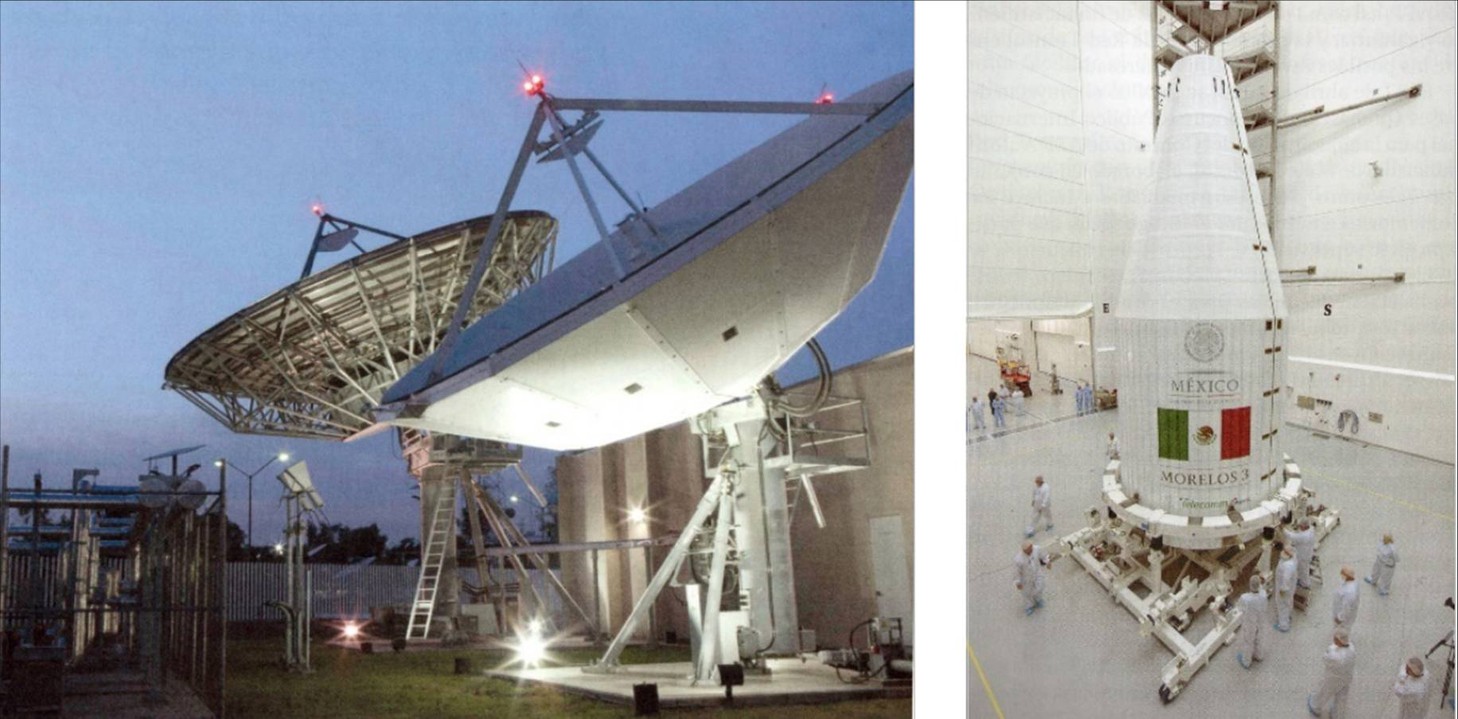 3 Al paso del tiempo nuevas antenas.jpg Al paso del tiempo nuevas antenas, de menores dimensiones y conectadas a satélites mexicanos como el Morelos 3, hicieron más eficiente el trabajo de la estación terrena de Tulancingo. SICT.