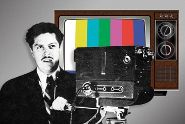 Aunque afirmaba soñar en blanco y negro.jpg Aunque afirmaba “soñar en blanco y negro”, el ingeniero Guillermo González Camarena patentó en México y EUA (1960 y 1962), dos sistemas que incidieron en la invención de la televisión cromática, cuya aparición detonó una etapa de transformaciones importantes para la televisión. Imagen recuperada de: Gaceta UNAM.