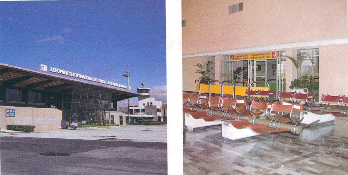 1 Asi lucia el Aeropuerto Internacional de Toluca.jpg Así lucía el Aeropuerto Internacional de Toluca José María Morelos y Pavón recién inaugurado. Sector Comunicaciones y Transportes Memorias 1982-1988.