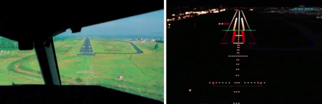 El aterrizaje de los aviones requiere una guía para que los pilotos ubiquen la pista en la que van a descender. Particularmente útil, en condiciones climáticas adversas, el sistema de aterrizaje por instrumentos, significó una innovación que se ha ido perfeccionando con el paso de los años. Imágenes recuperadas de: Revista Vías Terrestres.