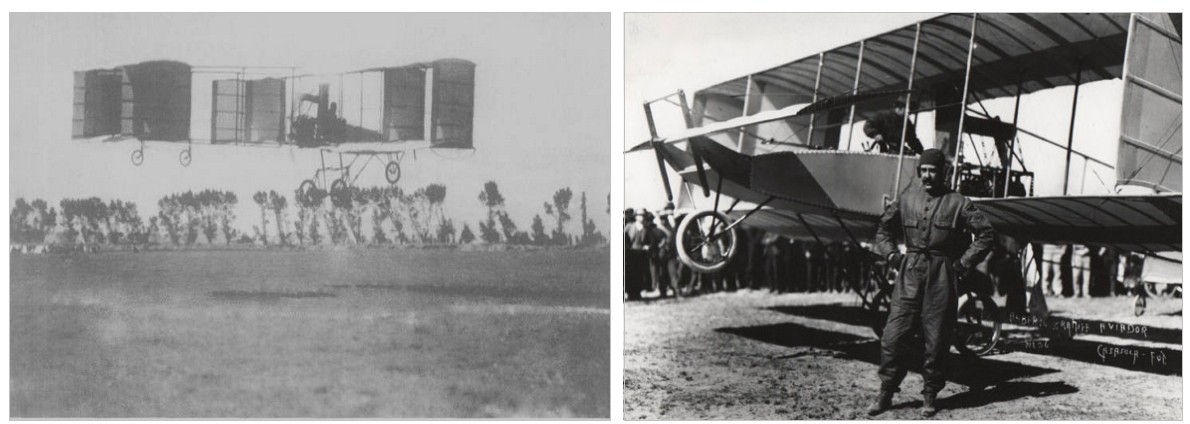 En diciembre de 1909 llegó de Francia.jpg En diciembre de 1909 llegó de Francia, el primer aeroplano a México. Alberto Braniff, lo hizo traer para armarlo, ajustar el carburador y posarlo sobre los llanos de Balbuena, registrando el primer vuelo motorizado, tripulado y controlado en la historia de la aviación mexicana. Imágenes recuperadas de: Inicios de la Aviación en México y del libro Fuerza Aérea Mexicana.