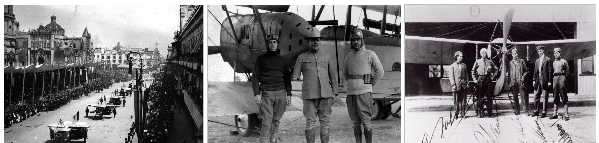 Los pioneros de la aviación mexicana, junto con los gobiernos posrevolucionarios impulsaron decididamente la navegación aérea nacional, convencidos de la necesidad de establecer un servicio civil de transporte para pasajeros y carga. Imágenes recuperadas del libro: Fuerza Aérea Mexicana.
