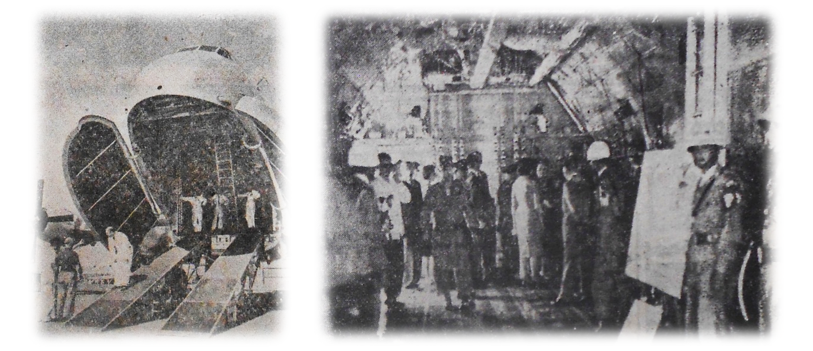 “Ballena” aérea es la aeronave K50, enorme avión-tanque con capacidad para muchos jeeps y carga especial. El Universal.