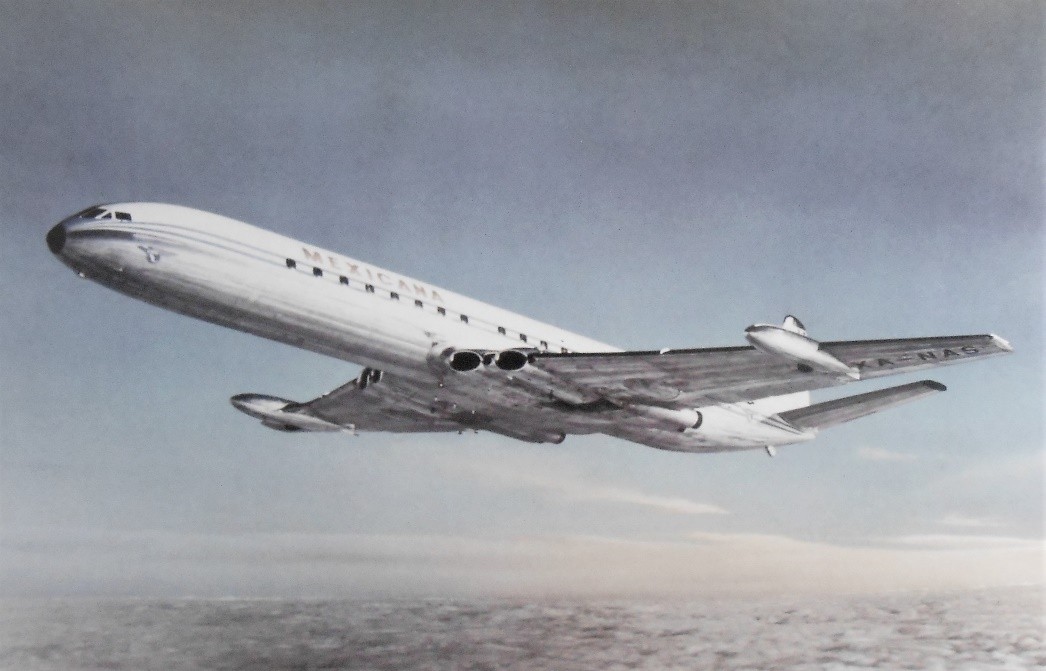 Primer jet Comet 4C de Mexicana de Aviación. Libro: Mexicana la primera siempre será la primera.