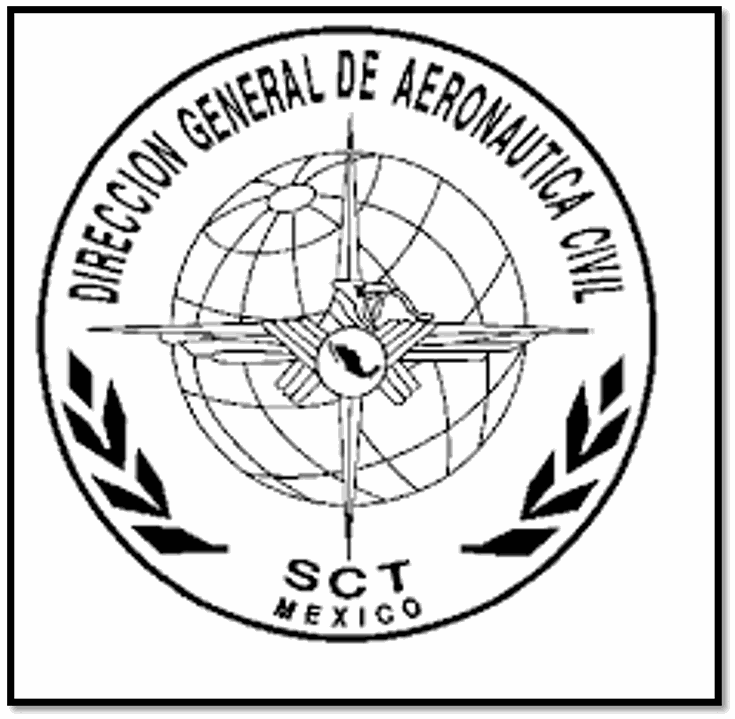 EN 1959 1.png La Dirección General de Aeronáutica Civil, dependiente de la Secretaría de Infraestructura, Comunicaciones y Transportes, se encargó desde 1956 hasta 2019 de regular, supervisar y controlar la aviación civil en México. https://www.brandsoftheworld.com/logo/direccion-general-de-aeronautica-civil-de-mexico