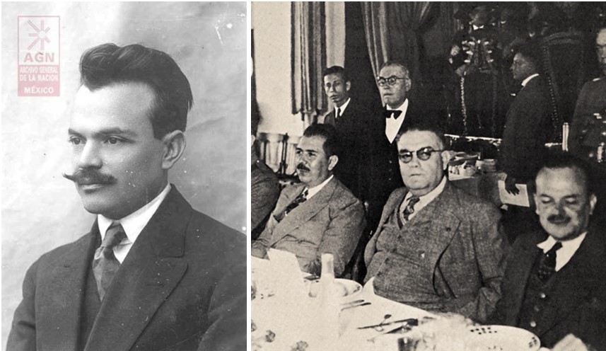 1 Colaborador cercano de Lázaro Cárdenas .jpg Colaborador cercano de Lázaro Cárdenas desde el movimiento revolucionario de 1910, Francisco J. Múgica fue titular de la SCOP de 1935 a 1939. Imágenes recuperadas de: AGN y Memoria Política.