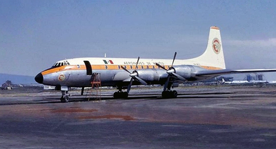 Aeronaves de México reforzó su flota en 1957con el avión “Bristol Britannia”.