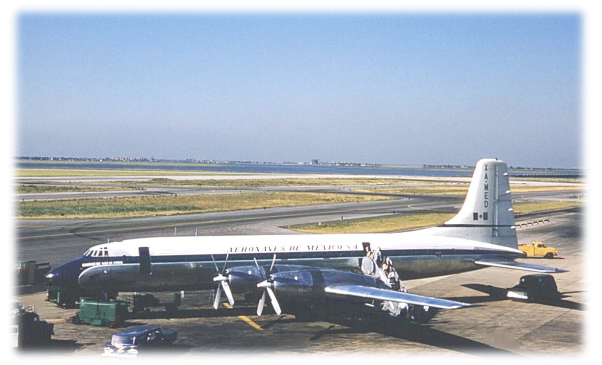 El “gigante silencioso del aire”, así era llamado por los ingleses el avión “Bristol Britannia.” https://www.airteamimages.com/bristol-britannia_xa-med_aeronaves-de-mexico_181366