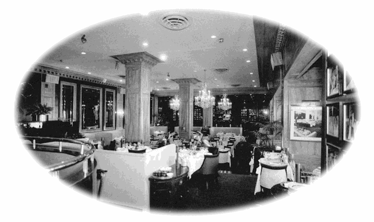 Interior del famoso “Pump Room” del Hote Ambasador East de Chicago, cuyos exquisitos platillos se ofrecían a los clientes de primera clase del vuelo de Mexicana de Aviación México-Chicago. https://drloihjournal.blogspot.com/2019/07/pump-room-restaurant-famous-for-catering-to-mid-20th-centurys-biggest-celebrities.html