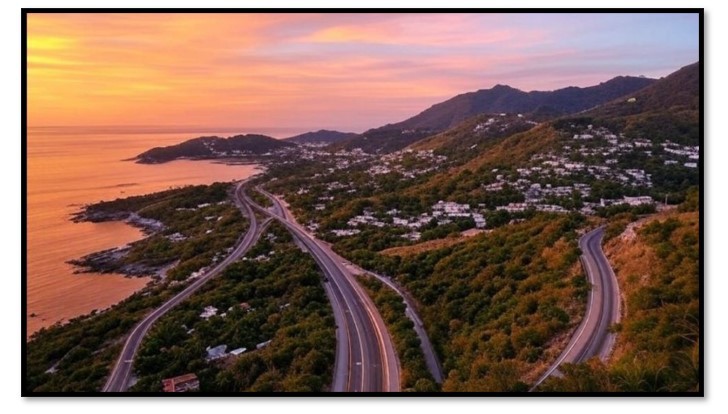 6 Imagen realizada con Inteligencia Artificial .jpg Imagen realizada con Inteligencia Artificial que muestra cómo quedará la carretera Salina Cruz-Zihuatanejo. El mar y la montaña se unirán seguramente en el horizonte. https://oaxaca.heraldodemexico.com.mx/local/2025/1/16/todo-un-sueno-asi-se-veria-la-carretera-salina-cruz-zihuatanejo-segun-la-inteligencia-artificial-22646.html