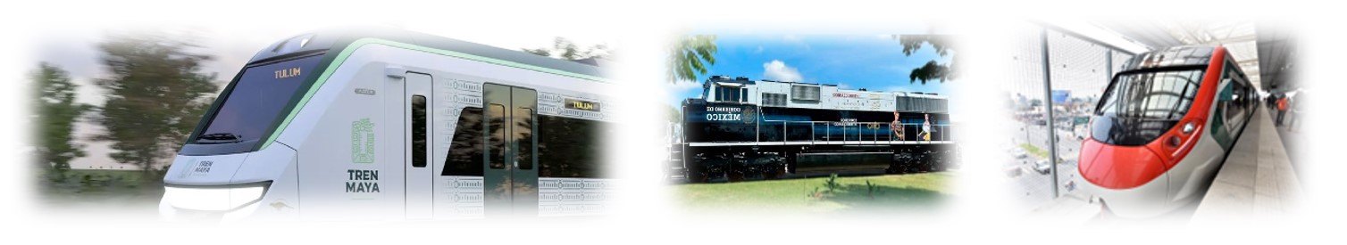 1 Los trenes Maya Interoceánico de Tehuantepec e Interurbano.jpg Los trenes Maya, Interoceánico de Tehuantepec e Interurbano México-Toluca detonaron la reactivación de los trenes de pasajeros. https://foret.mx/blog/tren-maya https://www.unotv.com/nacional/tren-interoceanico-ofrece-viajes-gratis-y-descuento-de-50-a-estas-personas/ https://marcajelegislativo.com/observa-asf-194-8-mdp-al-tren-interurbano