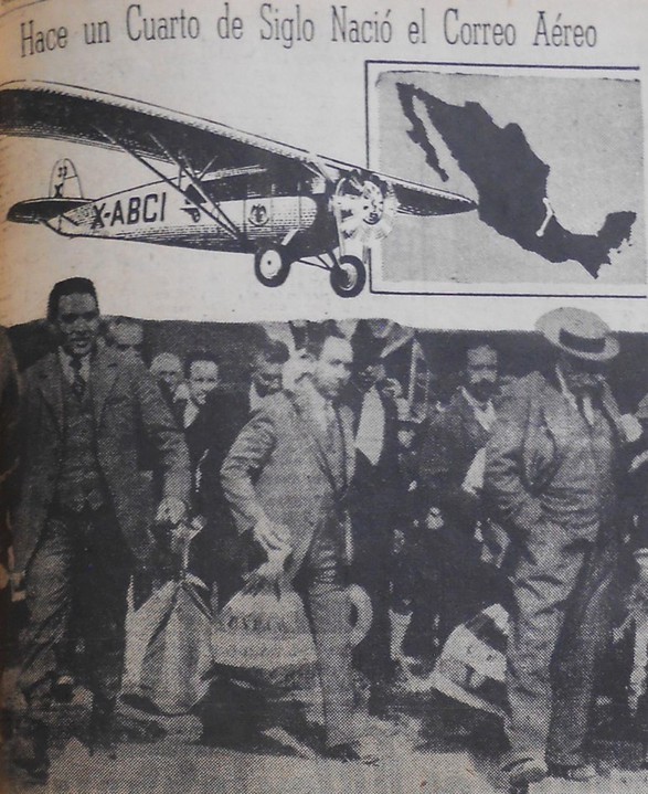 3 Momento histórico cuando se inauguró.jpg Momento histórico cuando se inauguró el Servicio Postal Aéreo en México. El Universal 15 de abril de 1953.