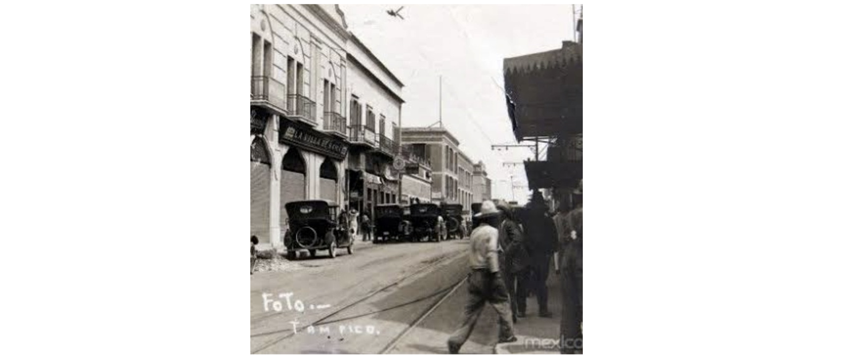 Tampico en 1930. Disponible en: https://web.facebook.com/photo/?fbid=1177928621030287&set=pcb.1177928834363599
