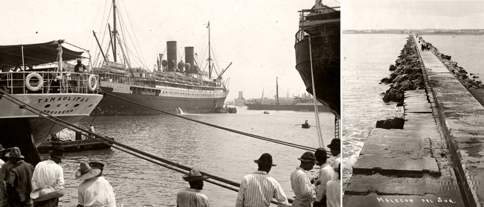 El puerto de Veracruz y el Malecón del Sur a finales del siglo XIX. Disponible en: https://www.mexicoenfotos.com/antiguas/veracruz/veracruz/malecon-del-sur-MX16751945594191/1