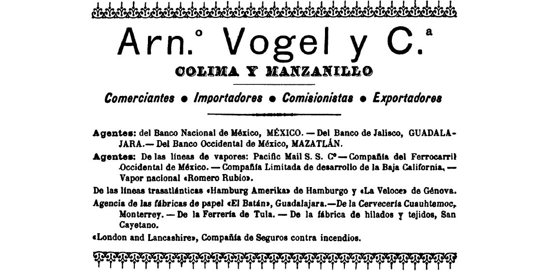 Para 1899, las líneas marítimas crecieron y dinamizaron el transporte por mar y tierra, así como el comercio nacional e internacional, revigorizando además comunicaciones como el correo y el telégrafo. Foto recuperada: Guía general descriptiva de la República Mexicana.