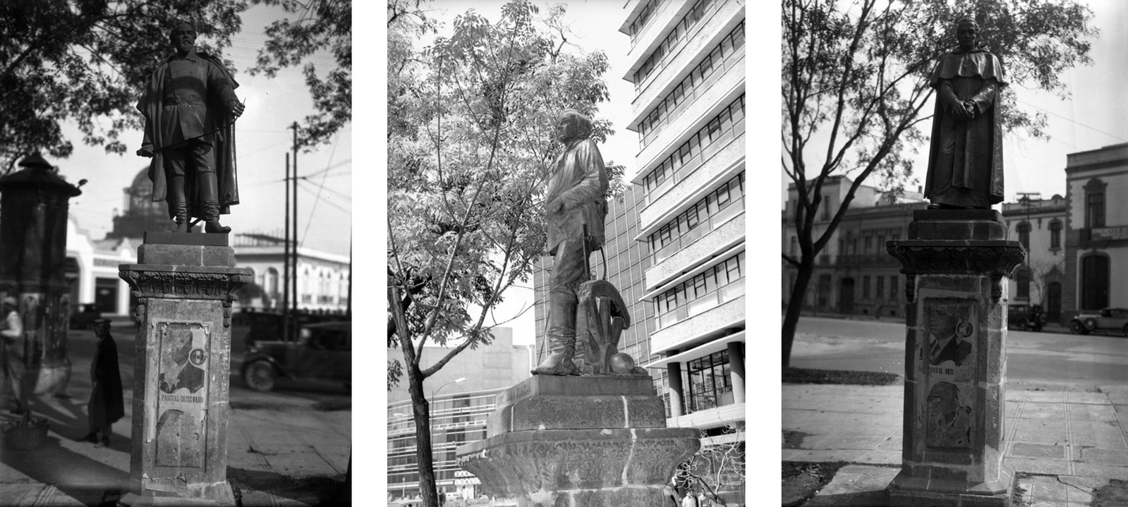 En el paseo de la Reforma.jpg Ignacio Pesqueira, Juan Zuazua y Servando Teresa de Mier en el paseo de la Reforma. Reproducción Autorizada por el Instituto Nacional de Antropología e Historia.