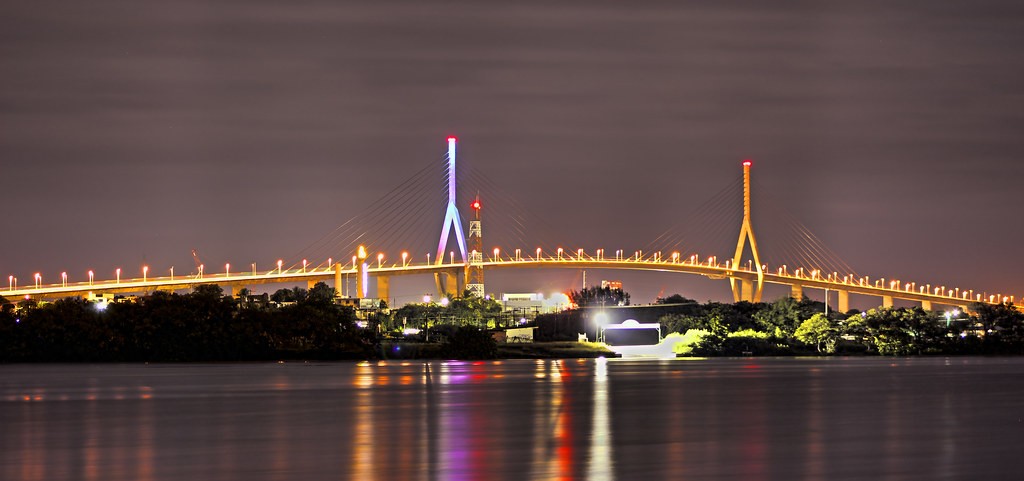 Hermosa vista del “golden gate” nacional, el puente Tampico: https://www.skyscrapercity.com/threads/m%C3%89xico-tampico.494235/page-27