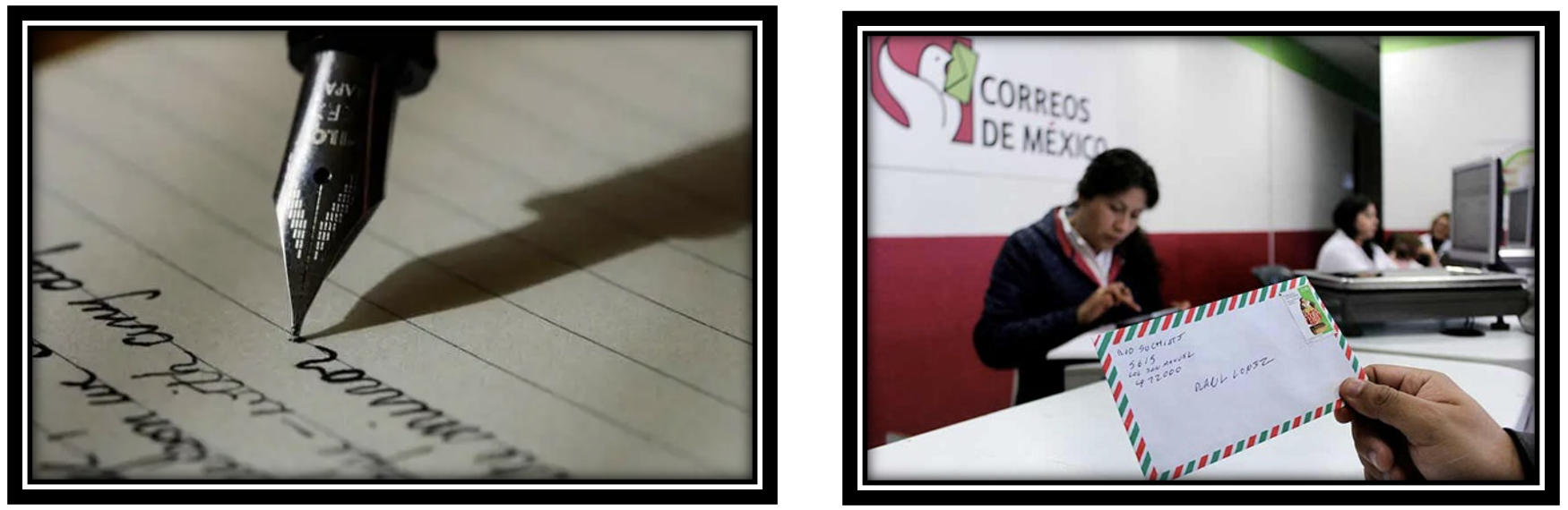 LA CULTURA 02.png Las ideas o pensamientos escritos en un papel viajaban de un sitio a otro gracias al servicio de Correos. https://www.semana.com/vida-moderna/articulo/la-importancia-de-escribir-a-mano-para-la-educacion-de-los-ninos/202051/, https://www.informateymas.com/2019/01/03/correos-de-mexico-recibe-cartas-para-los-reyes-magos/