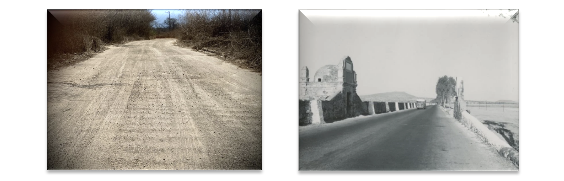 En el camino revestido se emplearon materiales granulares como grava, piedra triturada, tepetate. Para el camino pavimentado se utilizaron materiales duros como asfalto, concreto o adoquín. https://chatgpt.com/