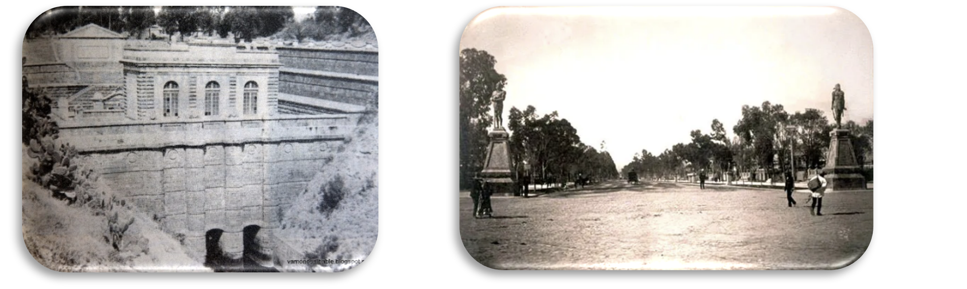 LA OBRA 01.png Notables ejemplos de obras públicas supervisadas y promovidas por la SCOP son el Desagüe del Valle de México y el embellecimiento del paseo de la Reforma con una serie de estatuas de personajes históricos, incluyendo a los llamados Indios Verdes: Itzcóatl y Ahuízotl, ambos tlatoanis (gobernantes) del imperio Mexica. https://vamonosalbable.blogspot.com/2018/08/el-canal-de-desague-de-la-ciudad-de.html / http://mexicomaxico.org/IndiosVerdes/indiosverdes.html