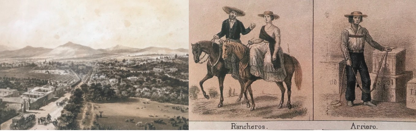 El uso intensivo de los caminos propició que por ellos circularan todo tipo de personajes.jpg El uso intensivo de los caminos propició que por ellos circularan todo tipo de personajes y oficiantes, desde rancheros y arrieros, hasta comerciantes y viajeros, cuyos desplazamientos vigorizaban el intercambio económico y social. Fotos recuperadas del libro: México 200 años.