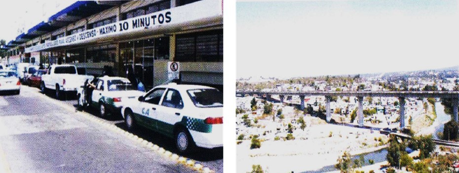 13 Central de Autobuses de Pachuca.jpg Central de Autobuses de Pachuca con 22 líneas de autotransporte. Puente Viaducto Tula I con 616 m de longitud y 21 claros. Libro: XXX Aniversario de los Centros SCT. SCT.