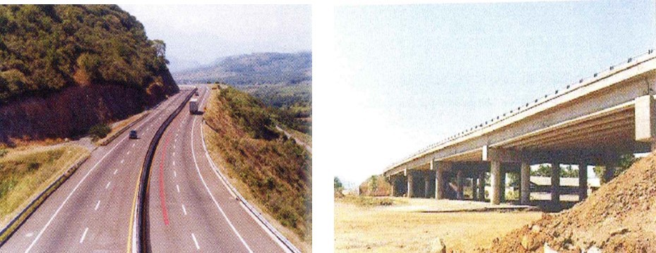 14 Autopista Guadalajara-Tepic.jpg Autopista Guadalajara-Tepic de 85 km de extensión, impulsa el desarrollo ganadero, agrícola y turístico. Puente Puerto Vallarta-Compostela de 6.2 km ofrece seguridad en su recorrido. Libro: XXX Aniversario de los Centros SCT. SCT.