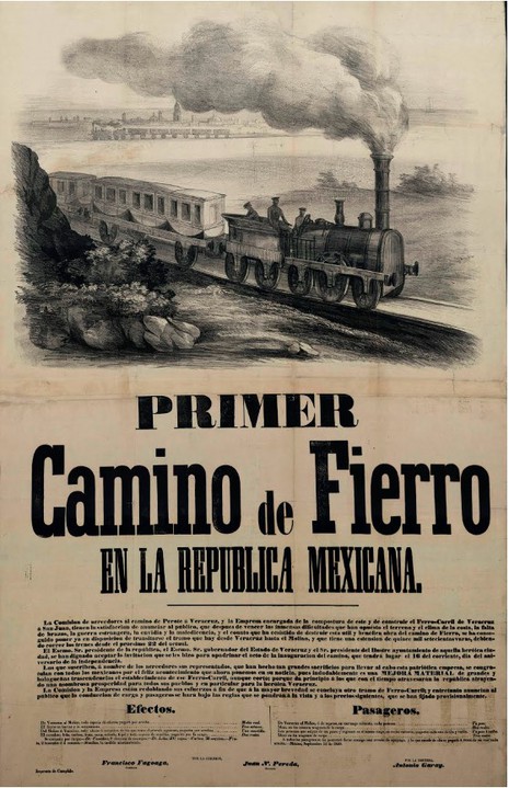 1 Cartel que invita a la inauguración.jpg Cartel que invita a la inauguración del primer Camino de Fierro en la República. AGN.
