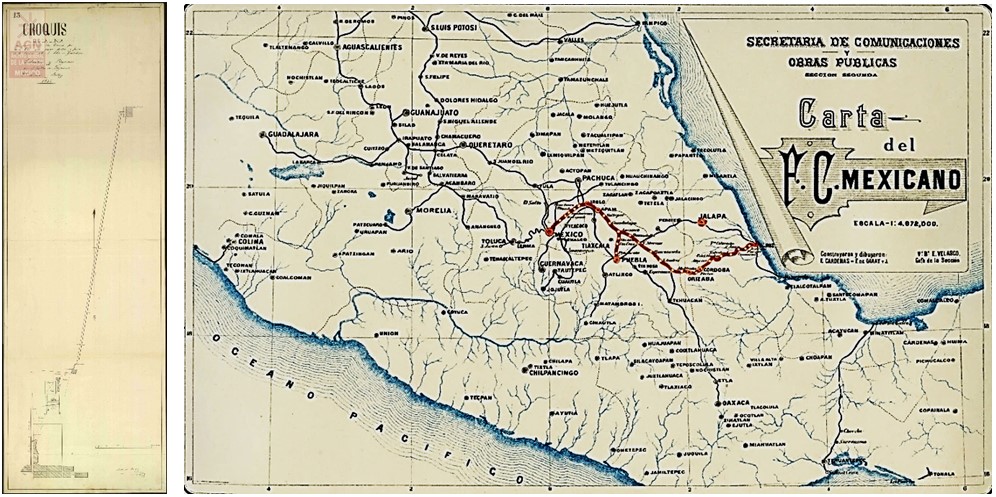 2 Trazo del Ferrocarril Mexicano del norte.jpg