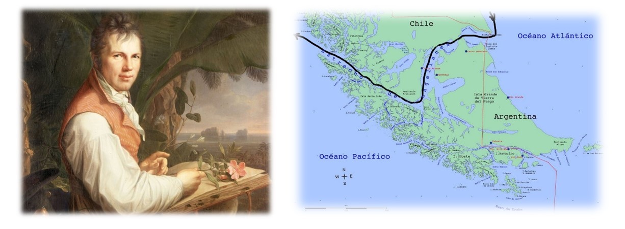 Von Humboldt propuso al Istmo de Tehuantepec para unir los dos océanos, en lugar de que pasaran los barcos por el estrecho de Magallanes entre Chile y Argentina. https://www.semana.com/gente/articulo/biografia-de-von-humboldt-detalles-ineditos/469664/ y https://social.shorthand.com/reyes_sb/j2T56RCorn/conectando-los-dos-oceanos