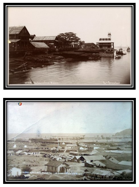 Los puertos de Coatzacoalcos, Veracruz, y Salina Cruz, Oaxaca, fueron el origen y destino del Ferrocarril Nacional de Tehuantepec. https://www.eluniversal.com.mx/cultura/artes-visuales/fototeca-exhibira-imagenes-de-principios-del-siglo-xx/ y https://www.mexicoenfotos.com/antiguas/veracruz/coatzacoalcos/puerto-mexico-coatzacoalcos-veracruz-MX15087671373622