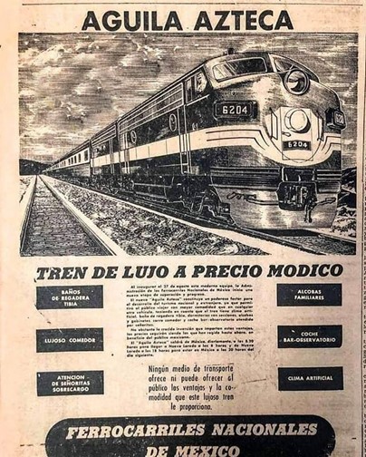 4 Cartel de promoción del tren.jpg Cartel de promoción del tren “Águila Azteca”. https://www.facebook.com/100057598204732/posts/1391747491018210/