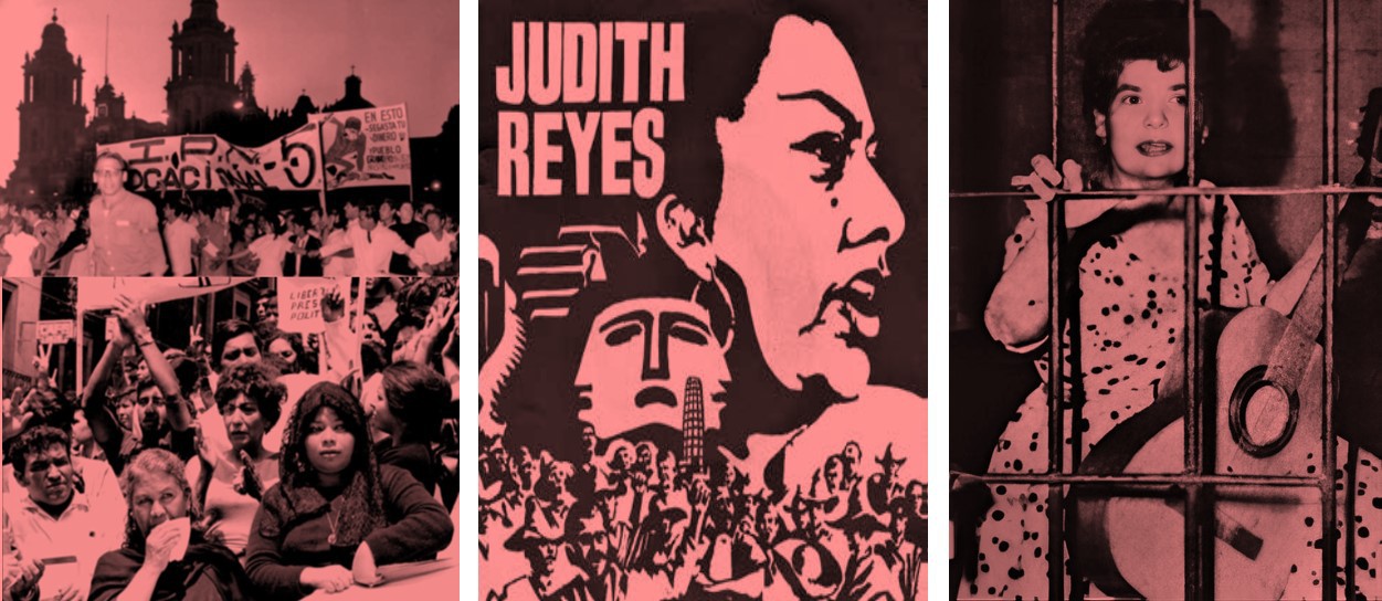 Por usar las armas de su voz, sus letras y su guitarra fue censurada y apresada en 1968 y, un año después, secuestrada y amenazada de muerte si no “abandonaba las canciones de protesta”. Fotos recuperadas del libro: La otra cara de la patria.