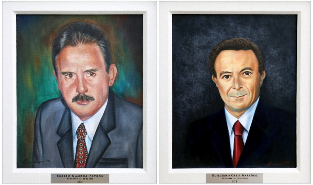 Lic Emilio Gamboa Patron.jpg Lic. Emilio Gamboa Patrón y Lic. Guillermo Ortiz Martínez. Galería SICT.