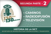 Conoce la segunda parte de esta serie de pódcast, ahora sobre los caminos, la radiodifusión y la televisión en la historia de la secretaría.