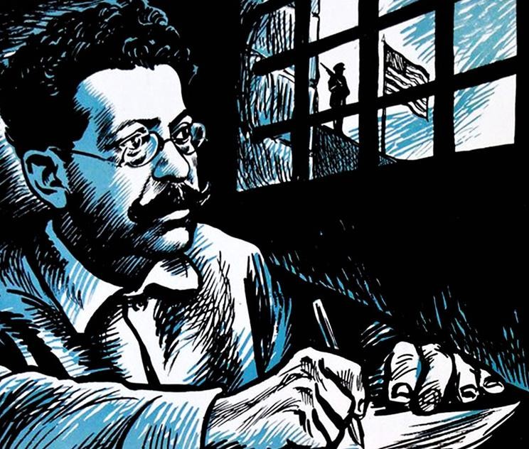 Ricardo Flores Magón encabezó la lucha más firme y la resistencia más larga contra la dictadura de Porfirio Díaz. En cada uno de sus encarcelamientos -que consumieron 21 años de su vida- no dejó de escribir cartas y artículos donde denunció el hambre, la miseria y la injusticia padecidas por el pueblo mexicano. Foto recuperada de: ¡Tierra y Libertad! El sueño de una Revolución. 