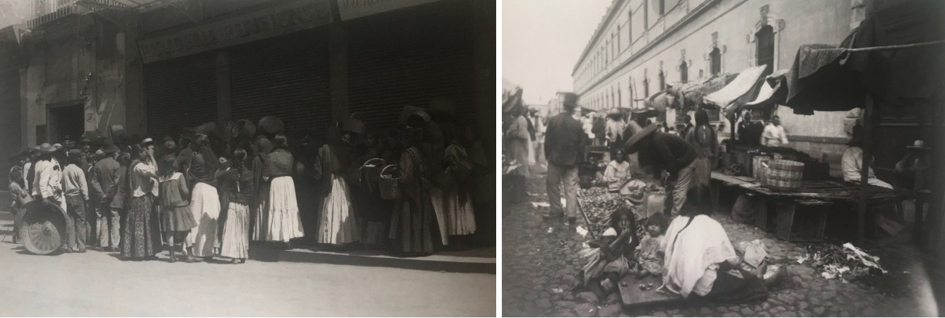 Aunque la incipiente industrialización permitió a México perfilarse al siglo XX.jpg Aunque la incipiente industrialización permitió a México perfilarse al siglo XX con una composición social más ‘sofisticada’, la miseria siguió afectando a las grandes masas, volviendo común que niños y adultos pidieran un centavito en las estaciones del ferrocarril ubicadas en regiones en pleno auge. Fotografías recuperadas del libro: El barrio universitario. De la Revolución a la Autonomía.