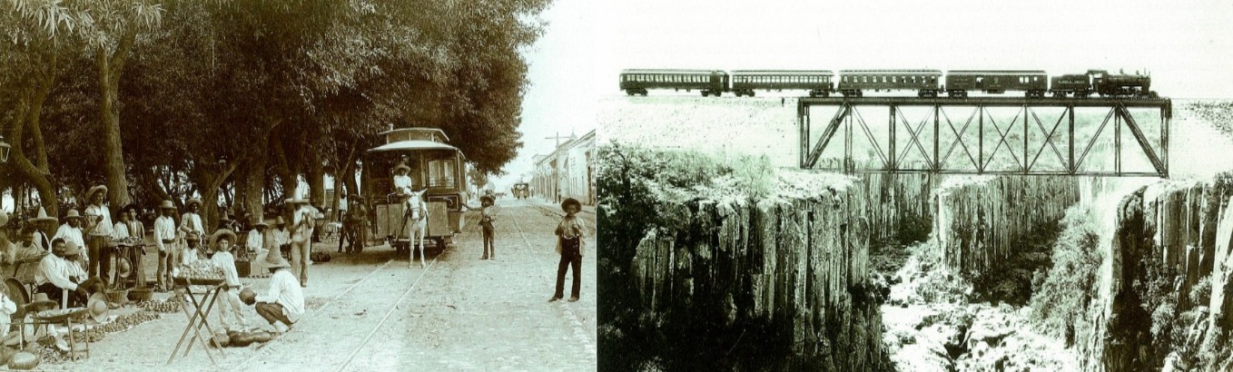 En el último tramo del siglo XIX, las vías de comunicación y los medios de transporte fueron considerados como un signo de modernidad y progreso. A pesar de su expansión acelerada, caminos, carreteras y ferrocarriles no lograron integrar a vastas regiones del país. 