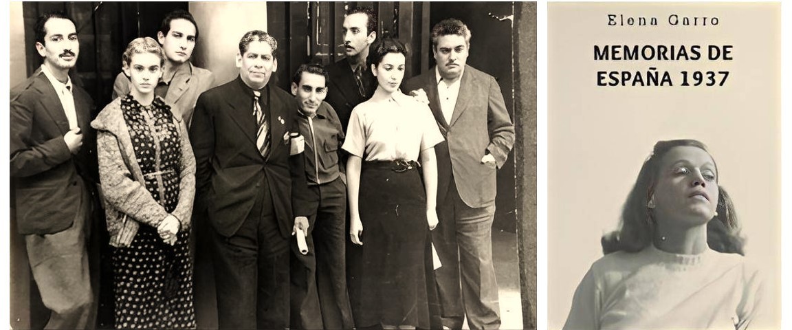 8 al rememorar.jpg Al rememorar el año 1937, Garro aseguró que en aquellos días “era menor de edad, en España había una guerra civil y en México, escritores y artistas acudían a la embajada para enrolarse en el ejército español”. Fotos recuperadas del libro: Memorias de España.