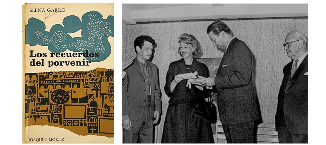 Tras más de una década de escritura, la novela Los recuerdos del porvenir obtuvo en 1963, junto con La Feria, de Juan José Arreola, el Premio Xavier Villaurrutia. Fotos recuperadas de: Librerías de ocasión e INBAL.
