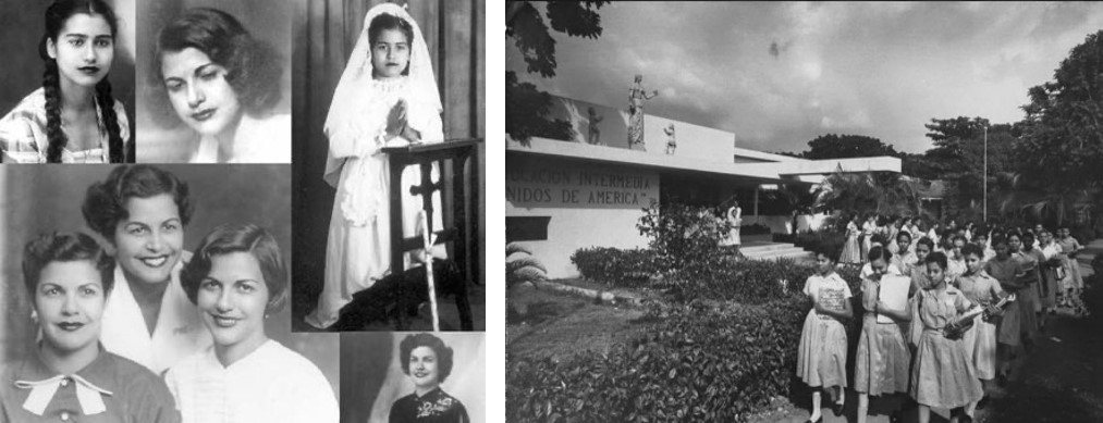 Pese a la influencia de la educación religiosa, las Mirabal rompieron con “los moldes” tradicionalmente aceptados para las mujeres de su época. Fotos recuperadas de: Imágenes de Nuestra Historia.